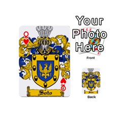Queen Soto Coat of Arm Playing Cards 54 Designs (Mini) from ArtsNow.com Front - HeartQ