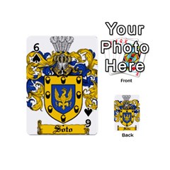 Soto Coat of Arm Playing Cards 54 Designs (Mini) from ArtsNow.com Front - Spade6
