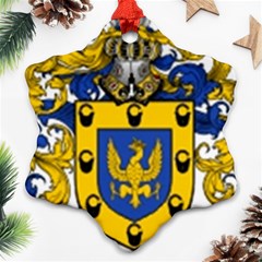 Soto Coat of Arm Snowflake Ornament (Two Sides) from ArtsNow.com Front