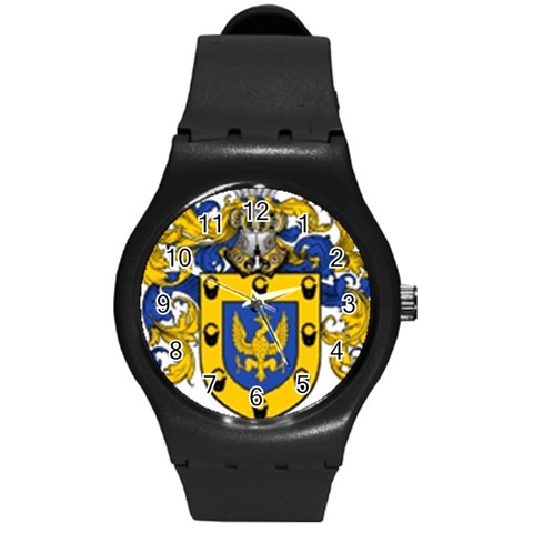 Soto Coat of Arm Round Plastic Sport Watch (M) from ArtsNow.com Front