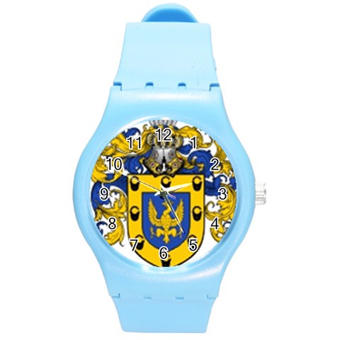 Soto Coat of Arm Round Plastic Sport Watch (M) from ArtsNow.com Front