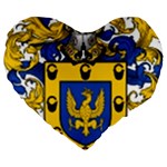 Soto Coat of Arm Large 19  Premium Heart Shape Cushions