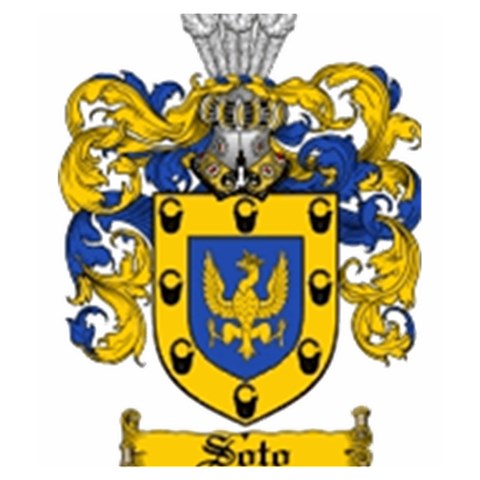 Soto Coat of Arm Drawstring Pouch (Medium) from ArtsNow.com Front