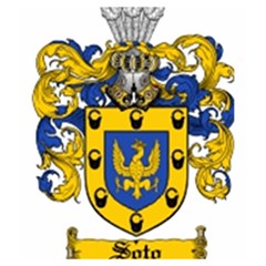 Soto Coat of Arm Drawstring Pouch (Medium) from ArtsNow.com Back