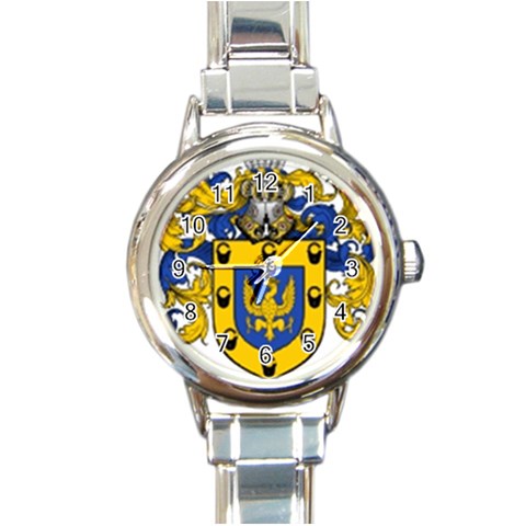 Soto Coat of Arm Round Italian Charm Watch from ArtsNow.com Front