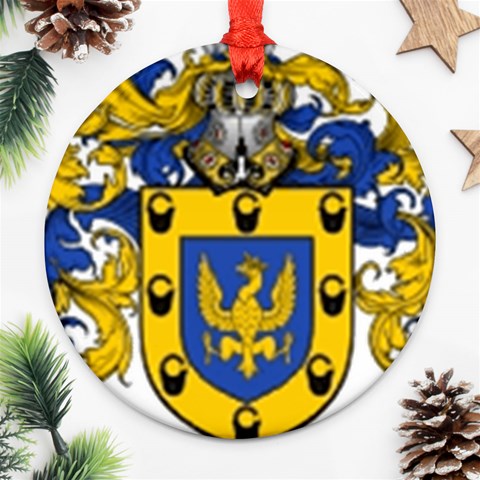 Soto Coat of Arm Ornament (Round) from ArtsNow.com Front
