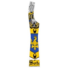 Soto Coat of Arm Boyleg Halter Swimsuit  from ArtsNow.com Side Left