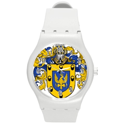 Soto Coat of Arm Round Plastic Sport Watch (M) from ArtsNow.com Front