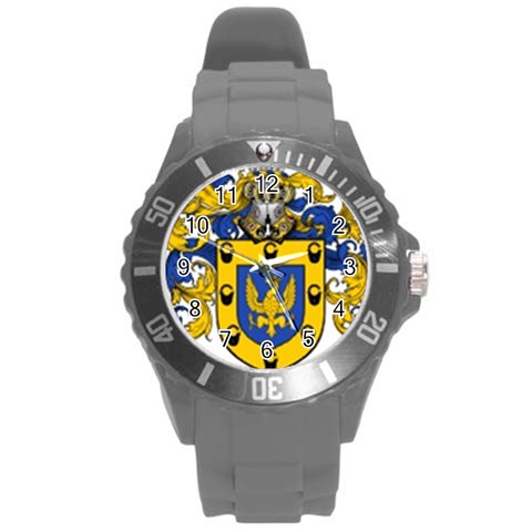 Soto Coat of Arm Round Plastic Sport Watch (L) from ArtsNow.com Front