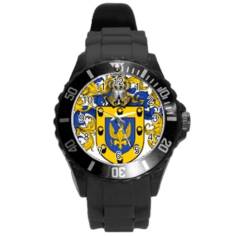Soto Coat of Arm Round Plastic Sport Watch (L) from ArtsNow.com Front