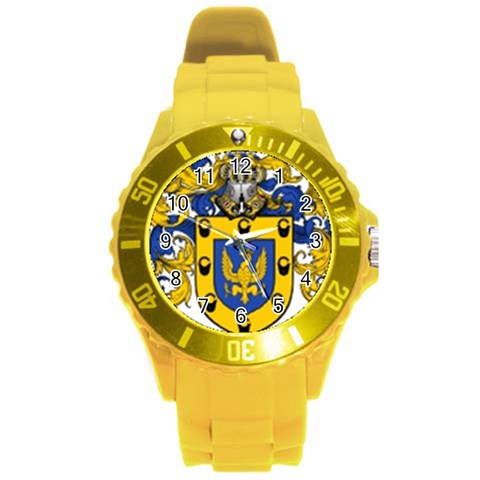 Soto Coat of Arm Round Plastic Sport Watch (L) from ArtsNow.com Front