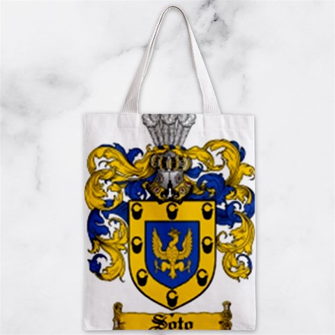 Chakra Design Zipper Classic Tote Bag from ArtsNow.com Front