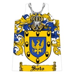 Soto Coat of Arm Velvet Long Sleeve Shoulder Cutout Dress from ArtsNow.com Front