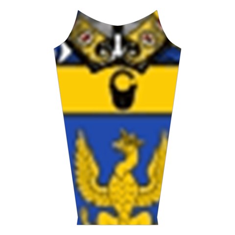 Soto Coat of Arm Velvet Long Sleeve Shoulder Cutout Dress from ArtsNow.com Left Sleeve