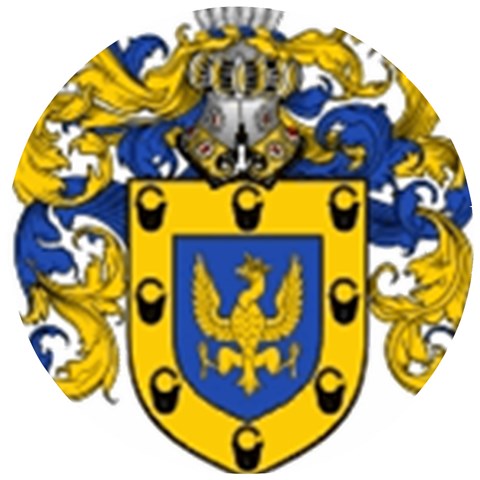 Soto Coat of Arm Wooden Puzzle Round from ArtsNow.com Front