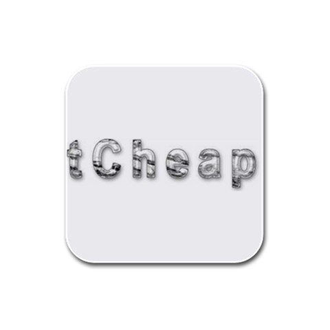 2 dirtcheap index Rubber Square Coaster (4 pack) from ArtsNow.com Front