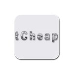 2 dirtcheap index Rubber Square Coaster (4 pack)