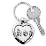 2 dirtcheap index Key Chain (Heart)
