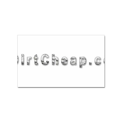 2 dirtcheap index Sticker (Rectangular) from ArtsNow.com Front