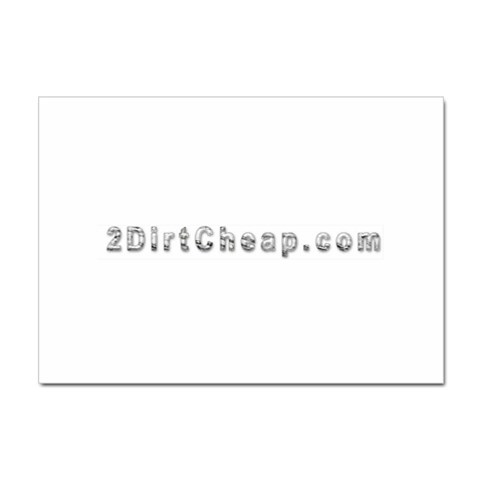 2 dirtcheap index Sticker A4 (10 pack) from ArtsNow.com Front