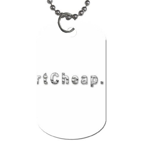 2 dirtcheap index Dog Tag (Two Sides) from ArtsNow.com Front