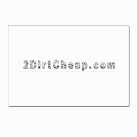 2 dirtcheap index Postcards 5  x 7  (Pkg of 10) from ArtsNow.com Front