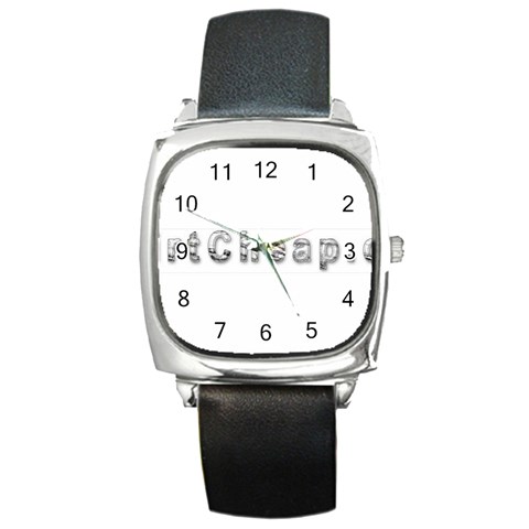 2 dirtcheap index Square Metal Watch from ArtsNow.com Front
