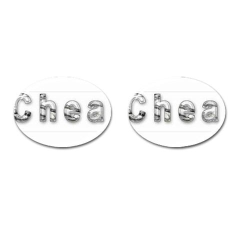 2 dirtcheap index Cufflinks (Oval) from ArtsNow.com Front(Pair)