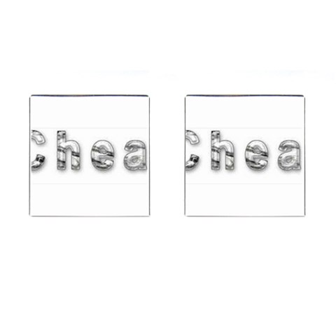 2 dirtcheap index Cufflinks (Square) from ArtsNow.com Front(Pair)