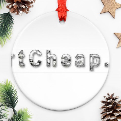 2 dirtcheap index Round Ornament (Two Sides) from ArtsNow.com Front