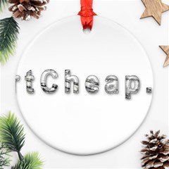 2 dirtcheap index Round Ornament (Two Sides) from ArtsNow.com Front