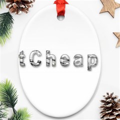 2 dirtcheap index Oval Ornament (Two Sides) from ArtsNow.com Front
