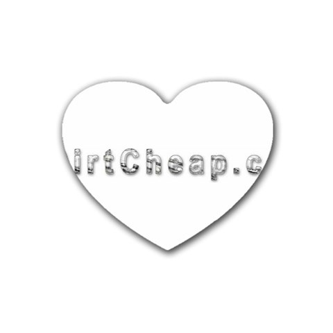 2 dirtcheap index Rubber Heart Coaster (4 pack) from ArtsNow.com Front