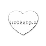 2 dirtcheap index Rubber Heart Coaster (4 pack)
