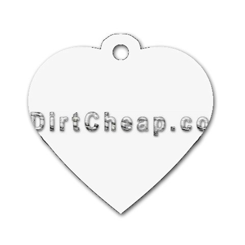2 dirtcheap index Dog Tag Heart (Two Sides) from ArtsNow.com Front