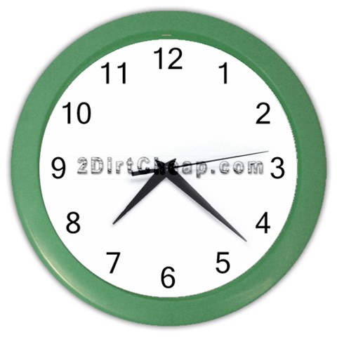 2 dirtcheap index Color Wall Clock from ArtsNow.com Front