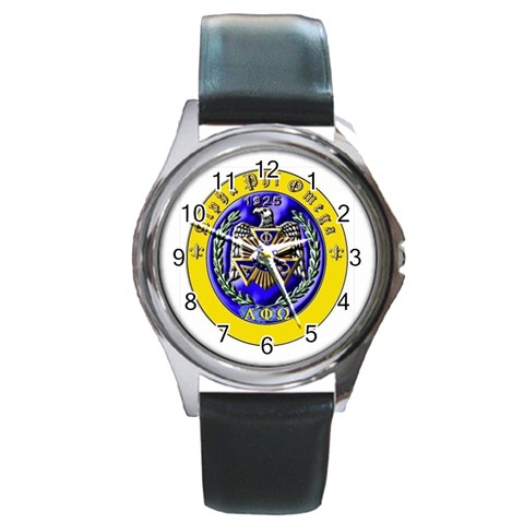 aphi que apo Round Metal Watch from ArtsNow.com Front