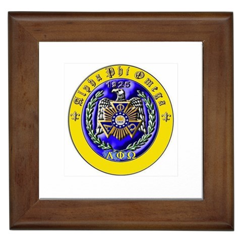 aphi que apo Framed Tile from ArtsNow.com Front