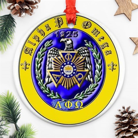 aphi que apo Ornament (Round) from ArtsNow.com Front
