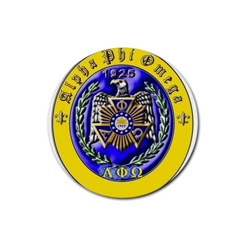 aphi que apo Rubber Round Coaster (4 pack) from ArtsNow.com Front