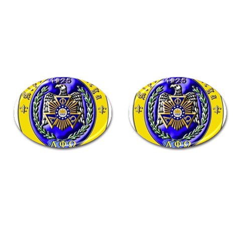 aphi que apo Cufflinks (Oval) from ArtsNow.com Front(Pair)