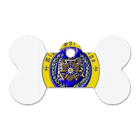 aphi que apo Dog Tag Bone (One Side) from ArtsNow.com Front
