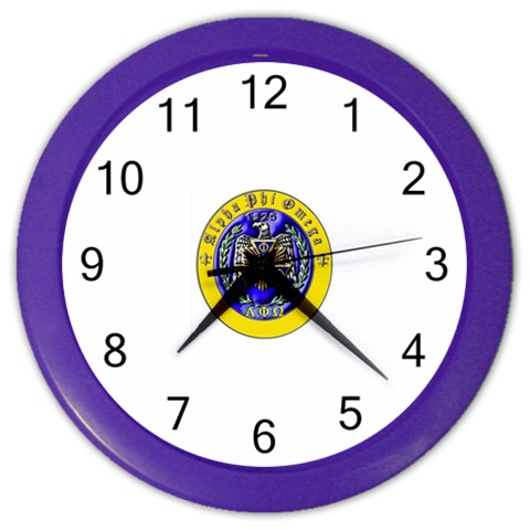 aphi que apo Color Wall Clock from ArtsNow.com Front