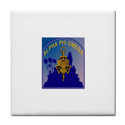 a phi que Tile Coaster from ArtsNow.com Front