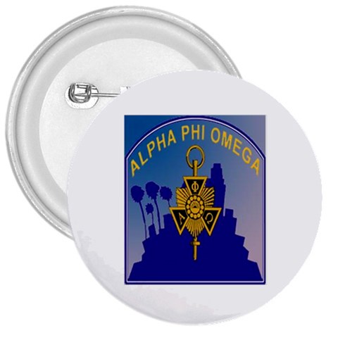a phi que 3  Button from ArtsNow.com Front