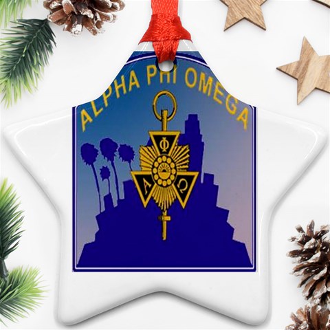 a phi que Ornament (Star) from ArtsNow.com Front