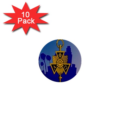 a phi que 1  Mini Button (10 pack)  from ArtsNow.com Front
