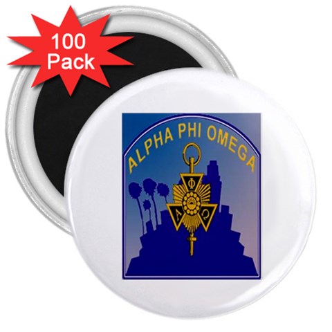 a phi que 3  Magnet (100 pack) from ArtsNow.com Front