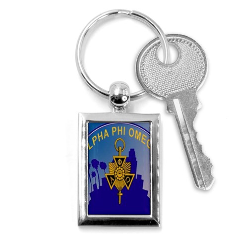 a phi que Key Chain (Rectangle) from ArtsNow.com Front