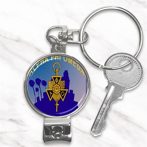 a phi que Nail Clippers Key Chain from ArtsNow.com Front